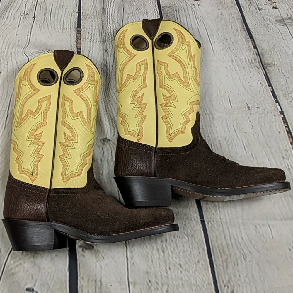 NWT Laredo breakout square toe suede/leather cowboy boots